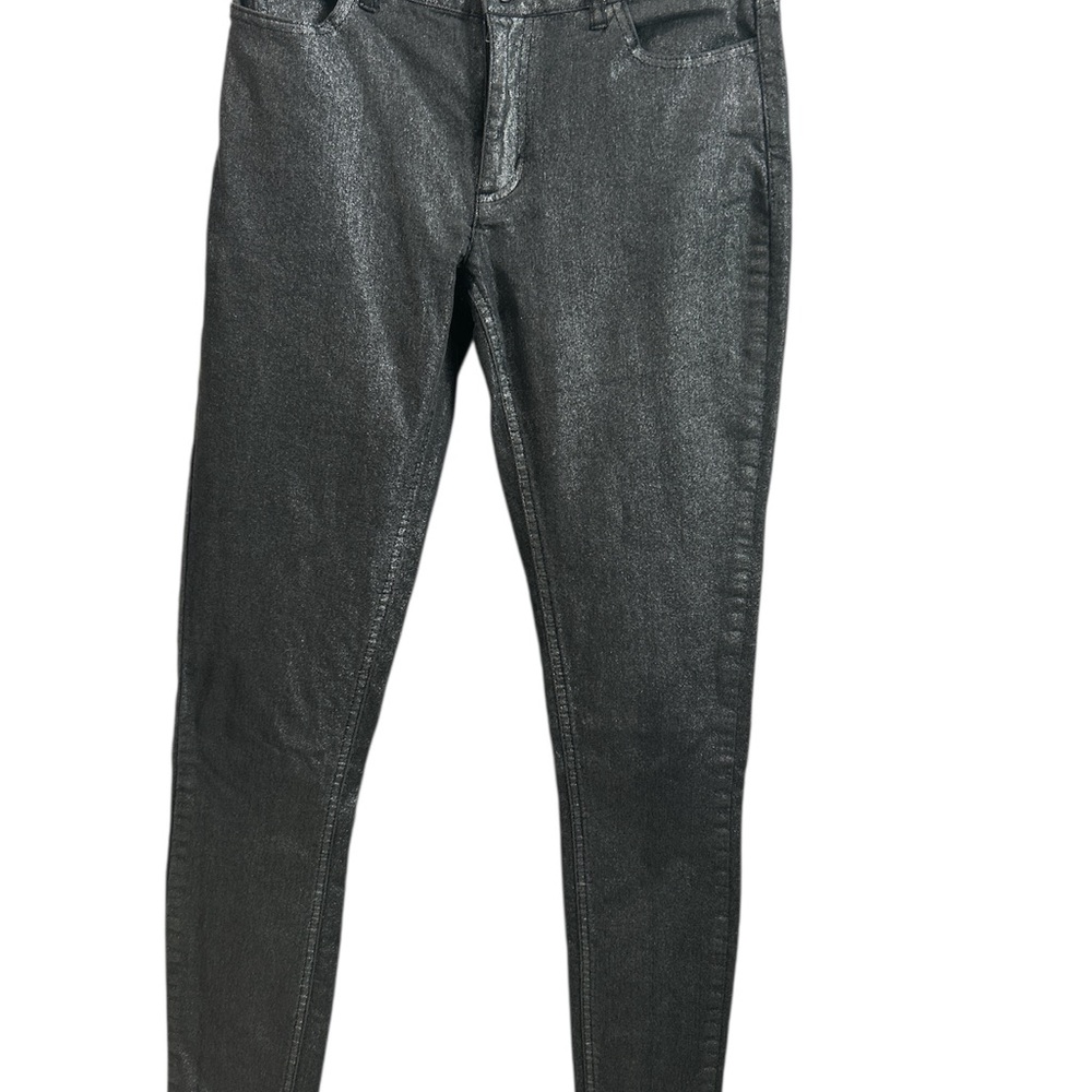 Elegant Metallic Skinny Jeans for Women